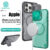 Nillkin Capa Magnética Transparente Para iPhone 16 Pro Max 16 Plus Capas De Telefone Flip Lente Protetora Traseira