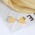 Brinco Delicado Femininos Minimalista Coração Detalhado Folheado Ouro 18k a Platina Zircônia Cravejada