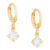 Brincos Rommanel Banhado Ouro Argola Pequena Zircônia 526458 Cor Dourado