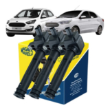 Kit 3 Bobina Ignição Original Marelli New Ka 1.0 3 Cilindros 2014 2015 2016 2017 2018 2019 2020 2021