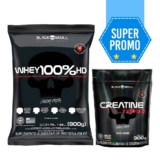 Kit Black Skull Whey 100% Chocolate + Creatina Turbo 300g