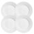 Jogo De Pratos Fundo 22cm Kit 4 Peças Sopa Roma Branco Cerâmica Porto Brasil
