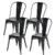 Kit – 4 X Cadeiras Iron Tolix – Preto – Semibrilho
