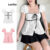 Lovito Blusa Fofa Lisa Com Cadarço Verão/Primavera Para Mulheres L88AD206 (Multicolorido)