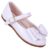 Sapatilha Infantil Feminina com Laço – Branco Verniz