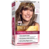 Tinta De Cabelo Imédia Tintura Excellence 7.1 Louro Acinzentado