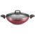 Panela Supra Wok 4,3L Tampa Vidro Temperado Alça 28cm Antiaderente 7 Camadas Vermelho MTA 8952