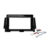 Kit Moldura Painel 9 Pol Kicks 2016 2017 2018 2019 20 21 22 2023 2 Din Black Piano Chicote Som Plug Antena