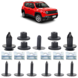 Kit Grampo Presilha Renegade 2016 2017 2018 2019 2020 2021Parabarro Dianteiro 19 Peças