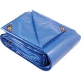 Lona Polietileno 6x4m Azul 200 Micras Reforçada Vonder Plus Impermeável com Proteção UV