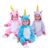 Kigurumi Bebê Menina ou Menino de Unicornio Fantasia Pijama de Inverno Quentinho com Capuz Bordado Rosa Azul ou Roxo
