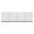 Armário Aéreo Para Cozinha Andréia 4 Portas 150 Cm Branco Brilho – Ajl