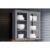 Armário Aéreo p/ Cozinha Americana c/2 Portas de Vidro 80cm Cinza – Henn
