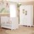 Quarto de Bebê Completo Berço Americano Ben 3 Em 1 Guarda Roupa 4 Portas 3 Gavetas Uli 100% MDF