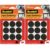 Kit com 18 Protetor ANTI-RISCO Redondo Preto Grande