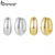 Brincos Bamoer Com Design De Dois Tons , Joias Da Moda , Presente Feminino