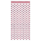 Cortina Decorativa Painel Mágico – Corações Lilás Metalizado – 1x2m – 1 unidade – Rizzo
