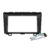 Kit Moldura Painel 9 Pol CR-V 2008 2009 2010 2011 2 Din Preto Chicote Som Plug Antena