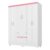 Guarda Roupa Infantil Flash 2 Branco Rosa Flex – Demóbile