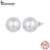 Brincos Bamoer 925 Sterling Sliver Joias De Pérolas Brilhantes Presentes Para Mulheres