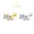 【Lomiss】Piercing Orelha Labret Aço Cirúrgico Folhas Zircônia Cravejada Piercing Ponto de Luz Hélix