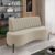 Sofá Living Decorativo 2 Lugares 1,35M Katara Pés de Ferro Veludo Bege G33 – Gran Belo