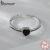 Bamoer 925 Sterling Sliver Ring Anel De Fita Coração Ajustável Jóias De Moda Preto Para Mulheres