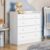 Cômoda Infantil Doce Sonho 4 Gavetas com Trocador Branco – Qmovi