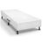 Cama Box Base Solteiro Poli Tecido White (88x188x23) – Castor