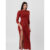 Vestido Tricot Canelado Super Midi Vermelho Labrava