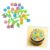 Confeito de Açúcar – Mini Margarida Color com Folhas – 60 unidades – Rizzo