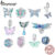 Bamoer 925 Sterling Silver Charms Delicado Pingente Borboleta Acessórios De Moda Aniversário SCC2659