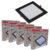 5 Painel Plafon Pop Quadrado Embutir Luz Branco Frio 6500K Bivolt 24w Avant