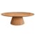 Mesa De Centro Cone Oval 120X60Cm Tampo Freijó Marrom