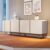 Buffet Decorativo com Puxadores em Alumínio Pés Aço Maciço Virginia Off White G26 – Gran belo