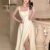 (Trendy) Lovito Vestido Elegante Com Gravata Frontal Nas Costas, Vestido De Verão Para Mulheres L74ED185