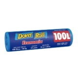Saco P/ Lixo 100L Dover Roll Economia Azul