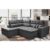 Sofá de Canto 2,60×2,36m Retrátil e Reclinável com Molas Cama inBox Platinum Esquerdo Suede Cinza