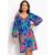 Vestido Feminino Malha Fria Tropical Borboleta Look Leve