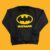 Blusa de  Moletom infantil flanelado sem capuz COM BOLSO CANGURU estampado Batman