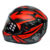 Capacete Moto Fechado GTN R1 Viseira Cristal Preto Fosco/Vermelho Inmetro Tamanho 58 – FW3
