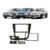 Moldura 2 Din Gol/Saveiro/Voyage G5 2008 a 2012 Preto com botões de vidro elétrico EPX 079 – JP/CH