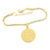 Pulseira Berloque Pingente Medalha Pai Nosso Folheado Ouro
