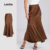 Lovito Saias Elegantes De Linha De Estrutura Lisa Para Mulheres LNL79302