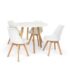 Estante para Livros 2 Portas Ripadas 100% Mdf Nature Freijó/Off White – Dalla Costa