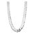 Corrente Masculina Grossa Grumet 60cm 8mm prata 925