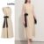 Lovito Vestido Elegante Vestido Liso Com Cadarço Para Mulheres L99ED428