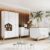 Quarto de Bebê Completo Ternura 5 Portas 5 Gavetas Branco/Jequitibá – Henn