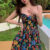 (Trendy) Lovito Vestido Casual Com Estampa Floral Para Mulheres L82AD121 (Multicolorido)