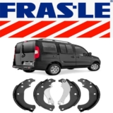 Sapata Lona Freio Fiat Doblo Strada 2012 a 2024 Traseira Teves Frasle FI432CPA